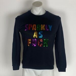 ANY OLD IRON MEN’S UNISEX SPARKLING AS F.,,,, SWEATSHIRT SIZE SMALL